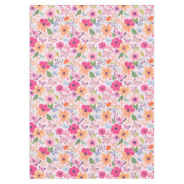 Hübscher Rosa Blumengarten Tischdecke