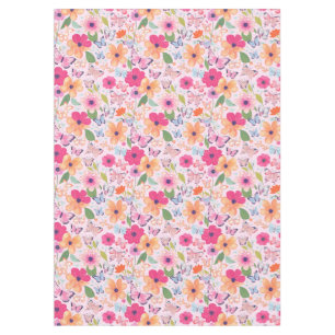 Hübscher Rosa Blumengarten Tischdecke