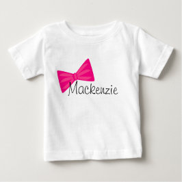 Hübscher rosa Bogen Baby T-shirt