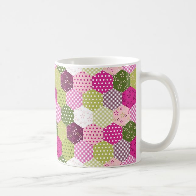 Hübscher rosa grüner kaffeetasse (Rechts)
