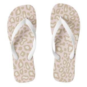 Hübscher rosa Leopard Flip Flops