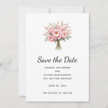 Hübscher rosa Pfingstrosen-Blumenstrauß Hochzeit