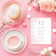 Hübscher rosa Soft Cherry Blossom Hochzeitstisch