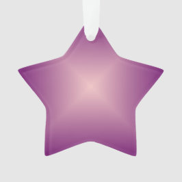 Hübscher rosa Stern > Weihnachtsgeschmack Ornament