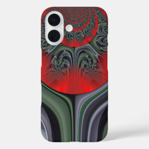 Hübscher roter Aurora-Kunstdruck Individuelles Pro iPhone 16 Hülle