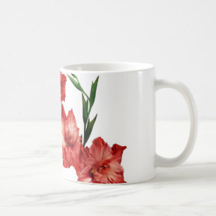 HÜBSCHER ROTER GLADIOLUS KAFFEETASSE