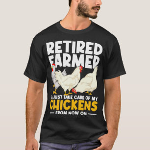 Hübscher Ruhestand Landwirtschaft Ruhender Bauer L T-Shirt