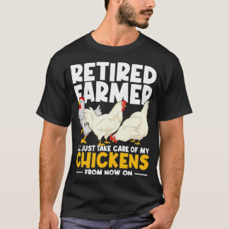 Hübscher Ruhestand Landwirtschaft Ruhender Bauer L T-Shirt