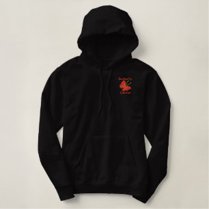 Hübscher Schmetterling gestickter Entwurf Bestickter Hoodie