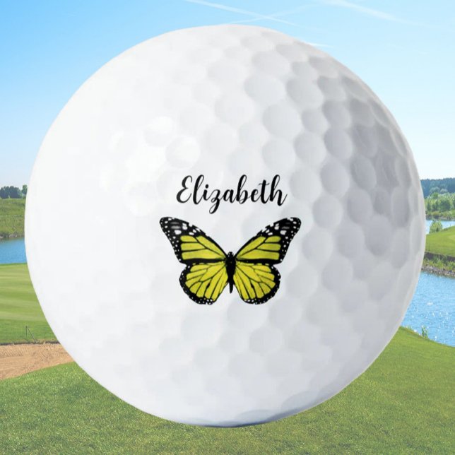 Hübscher Schmetterling mit individuelle Name Golfball (Von Creator hochgeladen)