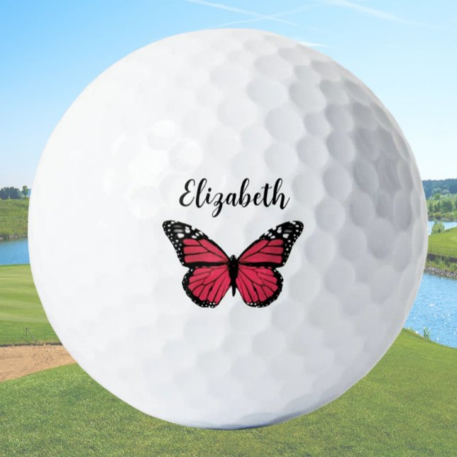 Hübscher Schmetterling mit individuelle Name Golfball (Von Creator hochgeladen)