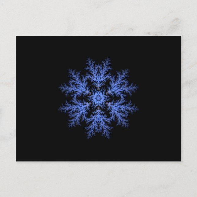 Hübscher Schneeflocken Postkarte (Vorderseite)