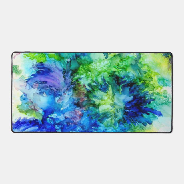 Hübscher Schreibtischblotter. Helle Alkoholtinten  Schreibtischunterlage (Vorderseite)