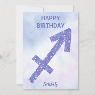 Hübscher Schütze unterzeichnen Custom Happy Birthd Karte