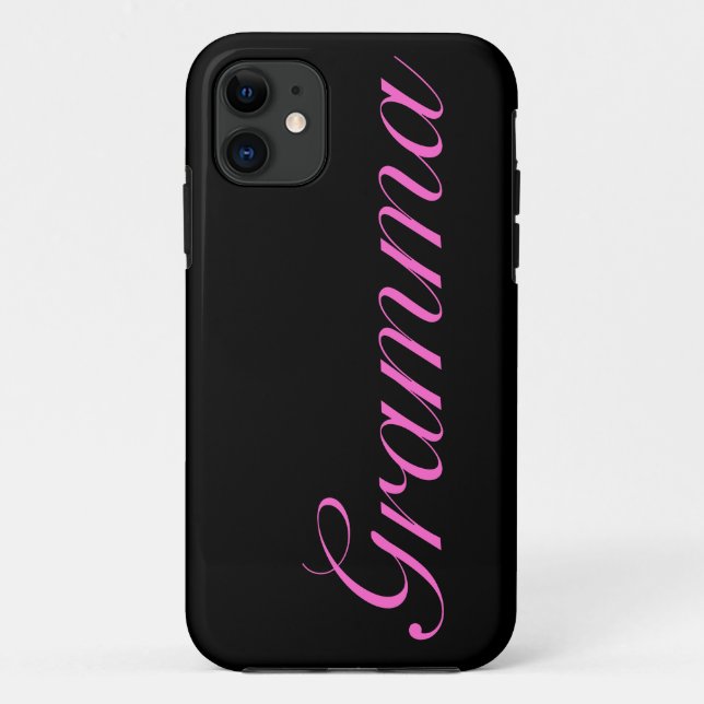 Hübscher schwarzer gramma iphone Kasten Case-Mate iPhone Hülle (Rückseite)