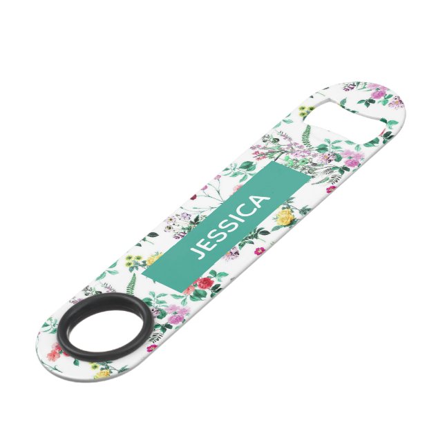 Hübscher Sommer Personalisiert Speed Flaschenöffner (Vorderseite Schrägansicht)