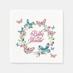HÜBSCHER SPRING-FLORALBÜTTERFLASCHENSCHALTER SERVIETTE