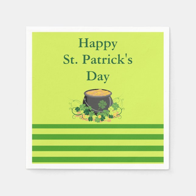 Hübscher St. Patrick's Day Serviette (Vorderseite)