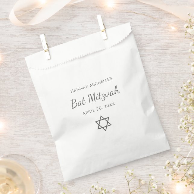 Hübscher Star von David Simple Bat Mitzvah Geschenktütchen (Ausgeschnitten)