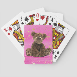 Hübscher Teddybär des Kids Spielkarten