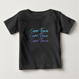 Hübscher Text Farbenfrohe Kapstadt-Baby Baby T-shirt