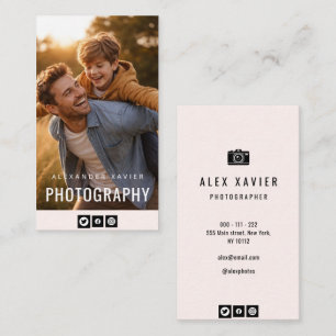 hübscher Text moderner Fotograf Visitenkarte