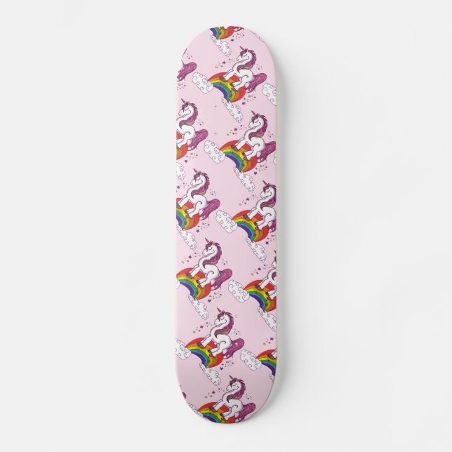 Hübscher Unicorn Skateboard (Vorderseite)