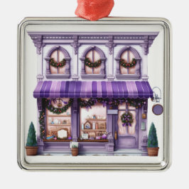 HÜBSCHER VERZIERTER URLAUB CHRISTMAS STOREFRONT ORNAMENT AUS METALL