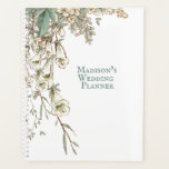 Hübscher Vintager Name Personalisiert Hochzeit Planer<br><div class="desc">Hübscher personalisierter Hochzeitsplaner mit einfachen Whimsbeeren und Grüntönen. Fügen Sie Ihren Namen hinzu und passen Sie diesen hübschen Hochzeitsplaner an,  um Ihr eigenes zu sein.</div>