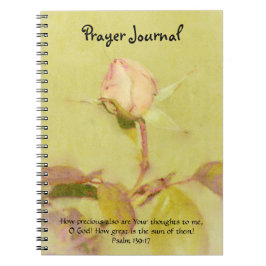 Hübscher Vintager Stil Rose Glaube Gebet Journal Notizblock