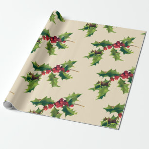 Hübscher Vintager Zweig Geschenkpapier
