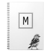 Hübscher Vogel mit Ihrem Anfangsbuchstaben 