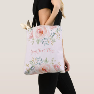 Hübscher Watercolor erröten Rosen-mit Tasche