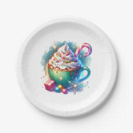 Hübscher Weihnachtskalender für Wasserfarben Pappteller