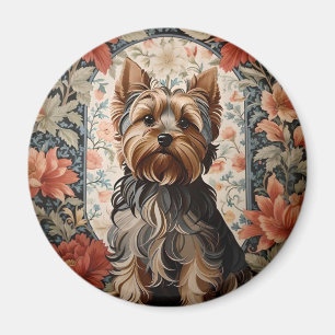 Hübscher Yorkie   Yorkshire Terrier Portrait Magnet