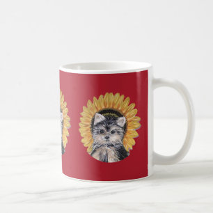 Hübscher Yorkshire Terrier Hund Kaffeetasse