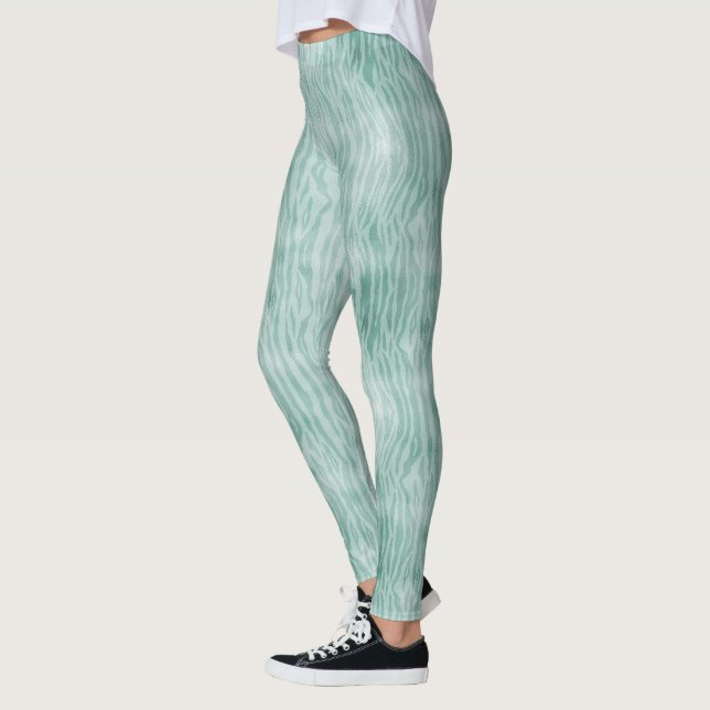 Hübscher Zebradruck Leggings (Links)