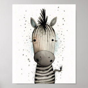 Hübscher Zebradruck  Poster