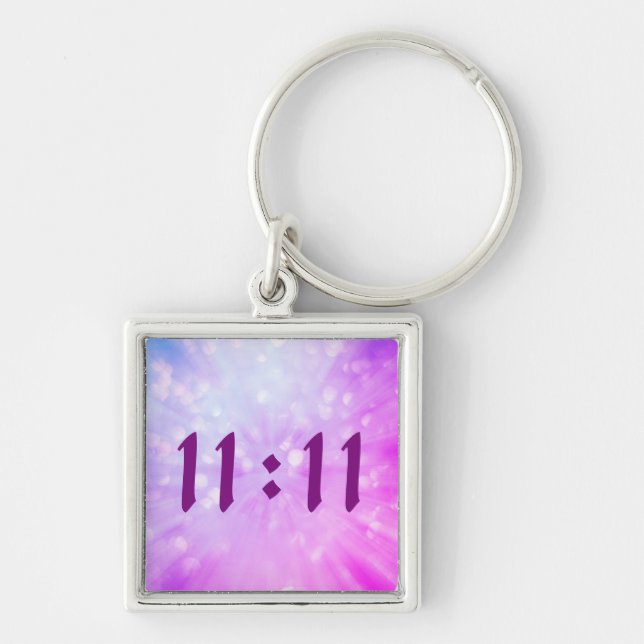 Hübsches 11:11-Design Schlüsselanhänger (Vorne)