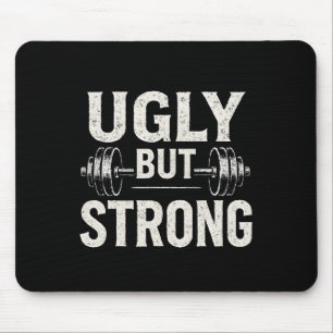 Hübsches, aber starkes Funny Gym Workout Barbell Mousepad