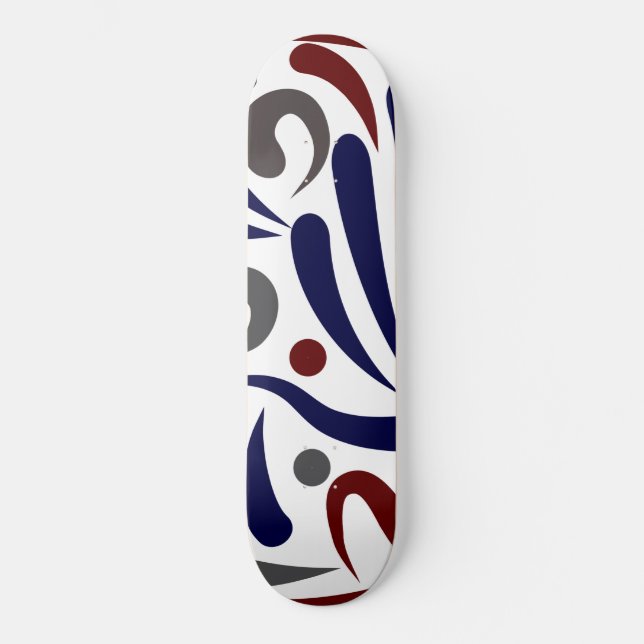 Hübsches abstraktes Muster Skateboard (Vorderseite)