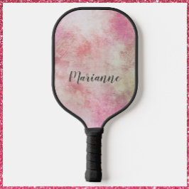Hübsches Abstraktes rosa Muster Pickleball Schläger