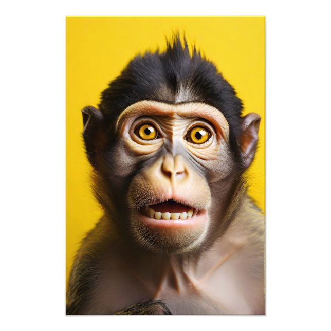 Hübsches Affenportrait Fotodruck (Vorne)