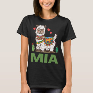Hübsches Alpaka - Mia Name T-Shirt