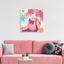 Hübsches Anime-Girl