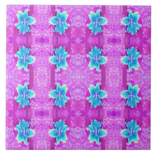 Hübsches Aqua Blue Stargazer Livio Lila Fliese