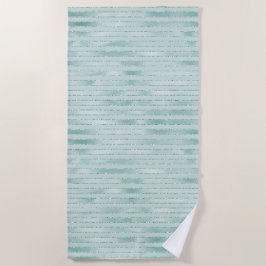 Hübsches Aqua Mint Glitzy Glitzer Strandtuch