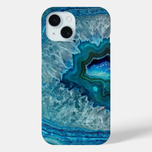 Hübsches Aquamarines Aqua Türkis Geode Rock Patter Case-Mate iPhone Hülle