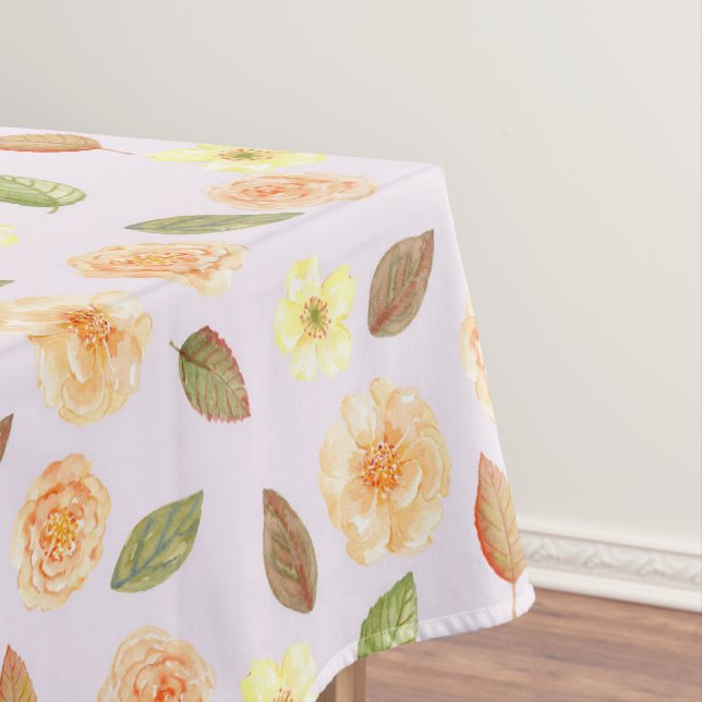 Hübsches Aquarellfarben Herbst Blumendusche Party Tischdecke (Beispiel)