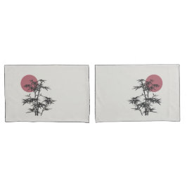 Hübsches Bambus/Moon Pillowcase Set Kissenbezug